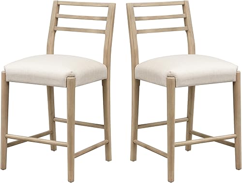 Juego de 2 taburetes de mostrador con respaldo de escalera, sillas de comedor para mesa de habitación y sillas de asiento, taburetes de bar,