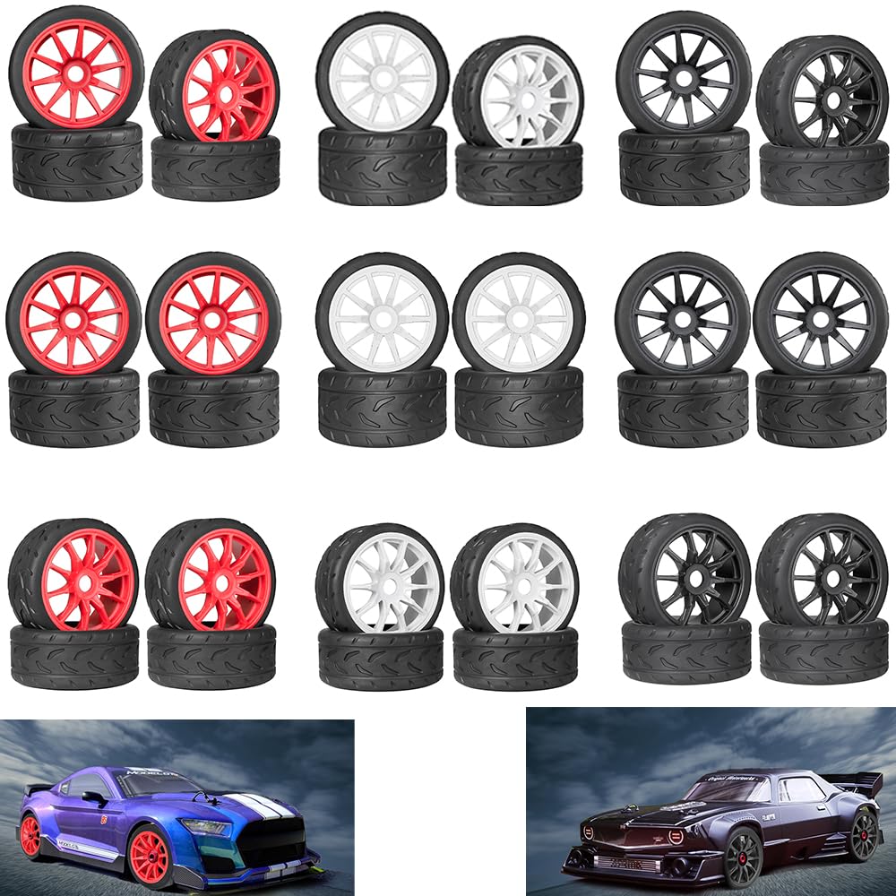 Opona szosowa 17 mm felgi do Arrma 1/7 naruszenia przestępstwa FS Racing Model GT RC ulepszenie samochodu na drodze opony 4 szt. jeden zestaw (2 duże 2 małe)