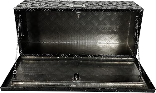 Miniatura 7 de Aikosin Caja de herramientas de camión chapada en aluminio de 30 pulgadas caja de herramientas impermeable para debajo de la carrocería caja de