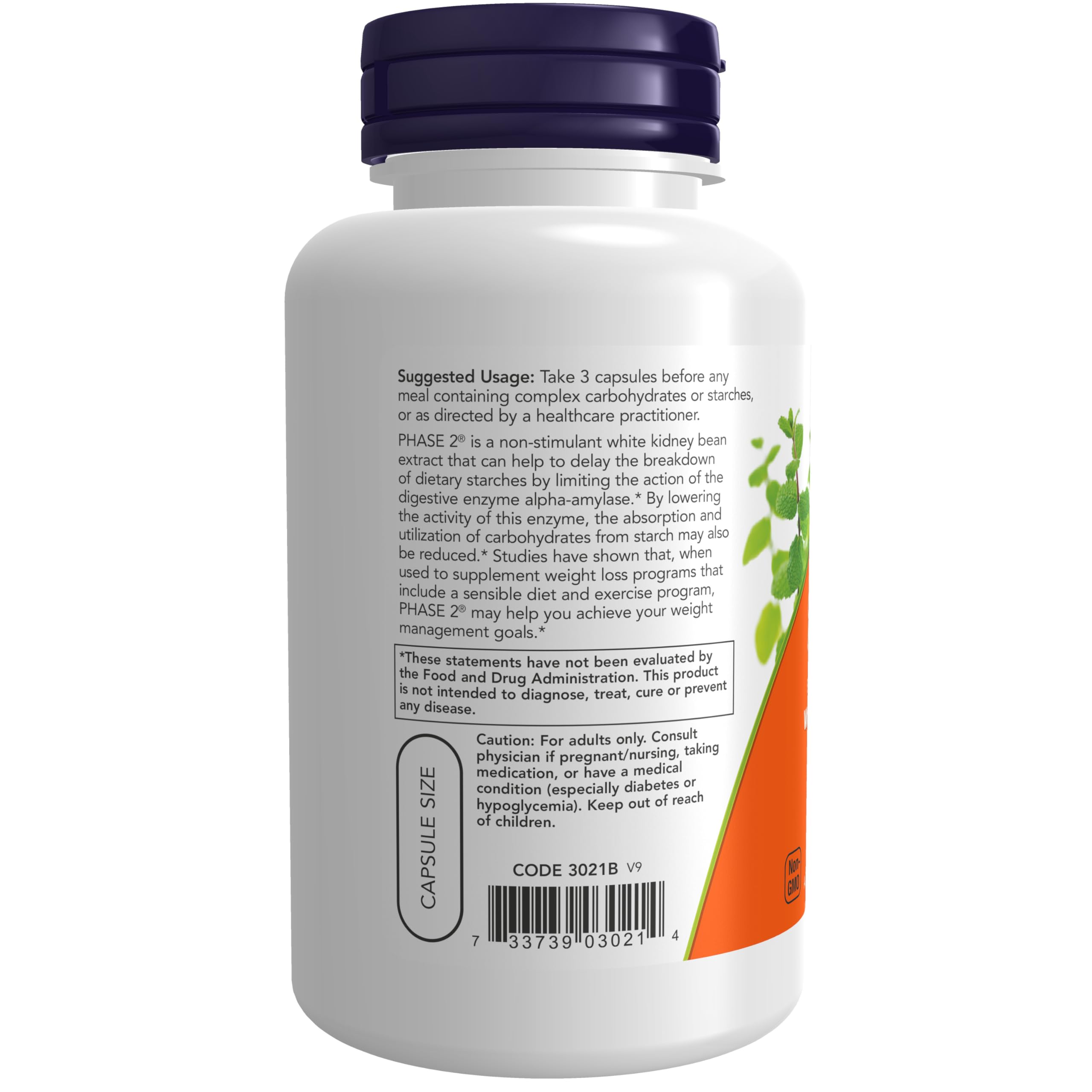 NOW Supplements, Phase 2® (White Kidney Bean Extract) 500 mg, 120 Veg Caps — Amazon image 3