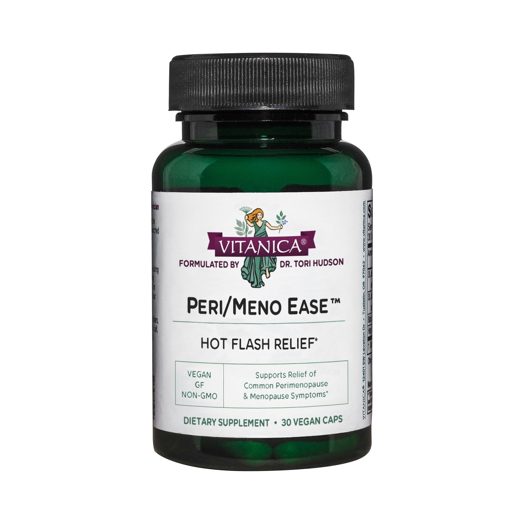 Vitanica Peri/Meno Ease, Hot Flash Support, Vegan, 30 Capsules Lady Line