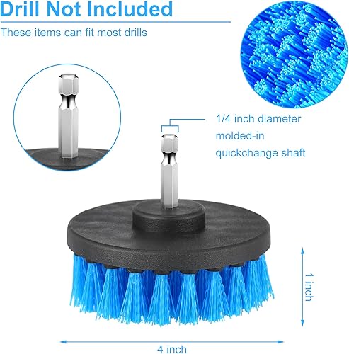 Miniatura 2 de Remerry Kit de limpieza de cepillo de taladro, juego de cepillos multiusos, juego de cepillos de limpieza para taladro, cepillos de limpieza para
