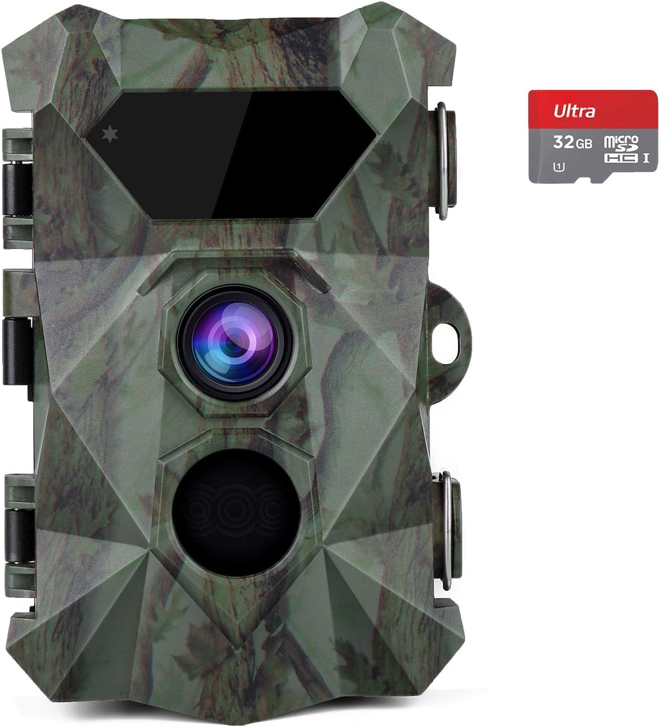 COOLIFE Fototrappola 4K 48MP Fotocamera Caccia Visione Notturna Fino a 35m Videocamera da Caccia con 46pcs IR LEDs,Velocità di Trigger 0,1 s, Impermeabile IP66, Supporto Fino a 512GB
