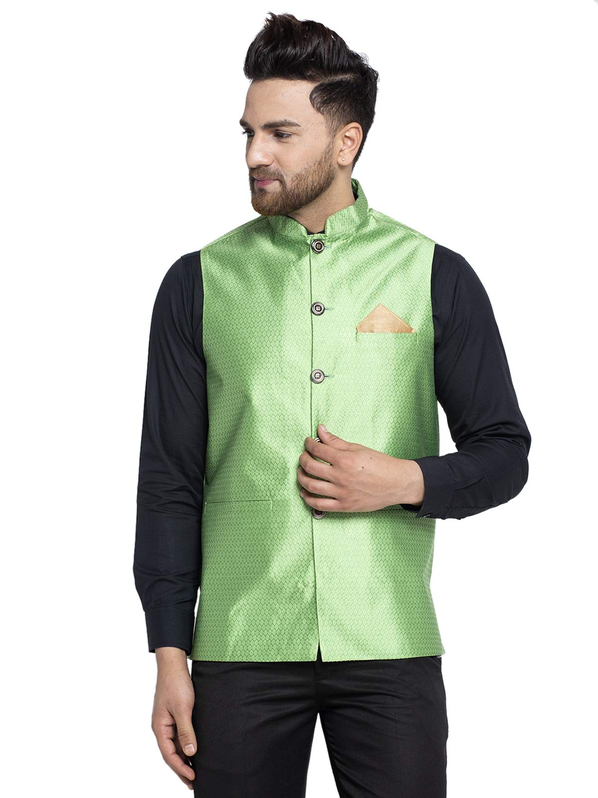 jompers Men Solid Nehru Jacket.-picture-40