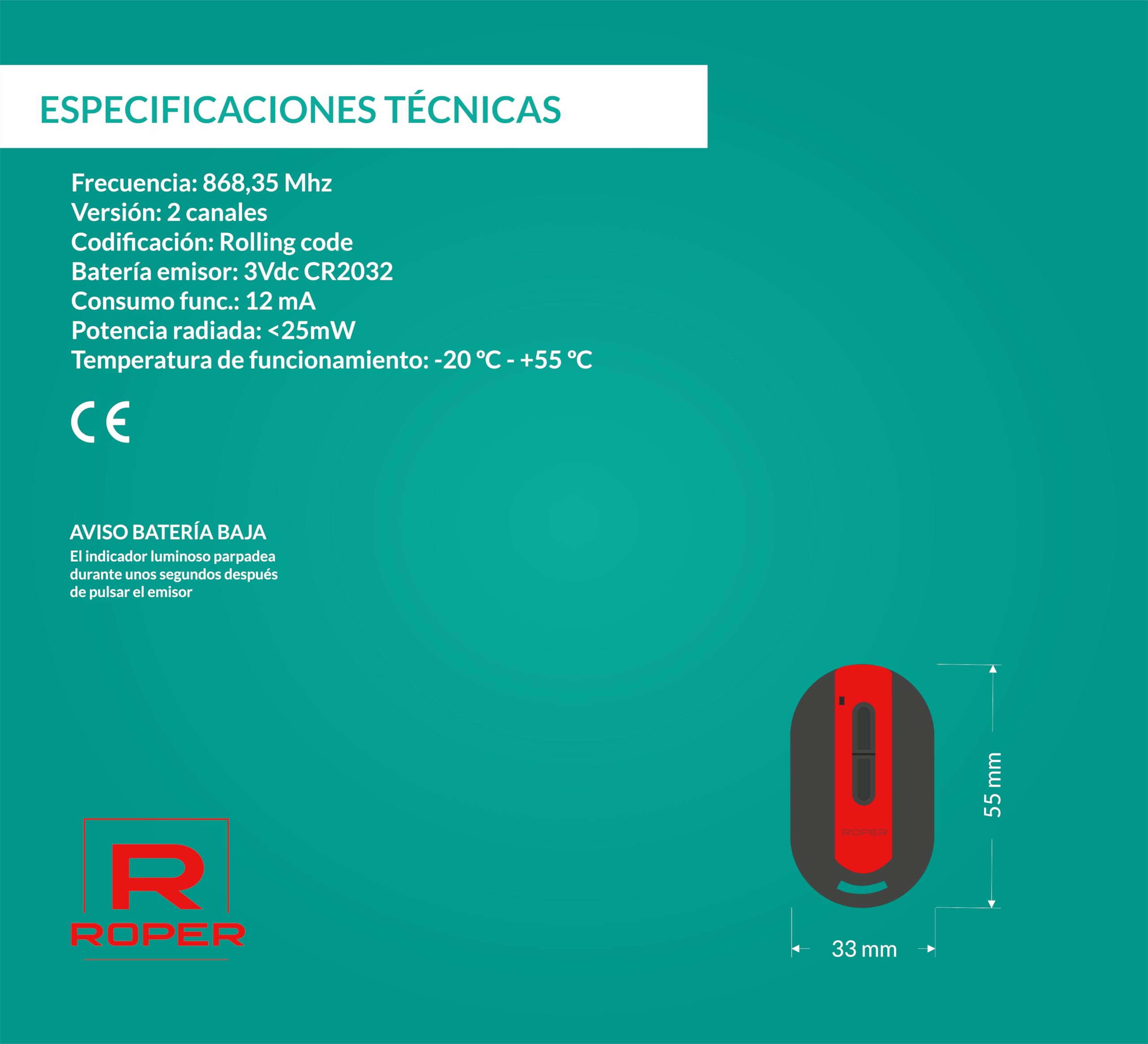Emisor Roper GO Mini