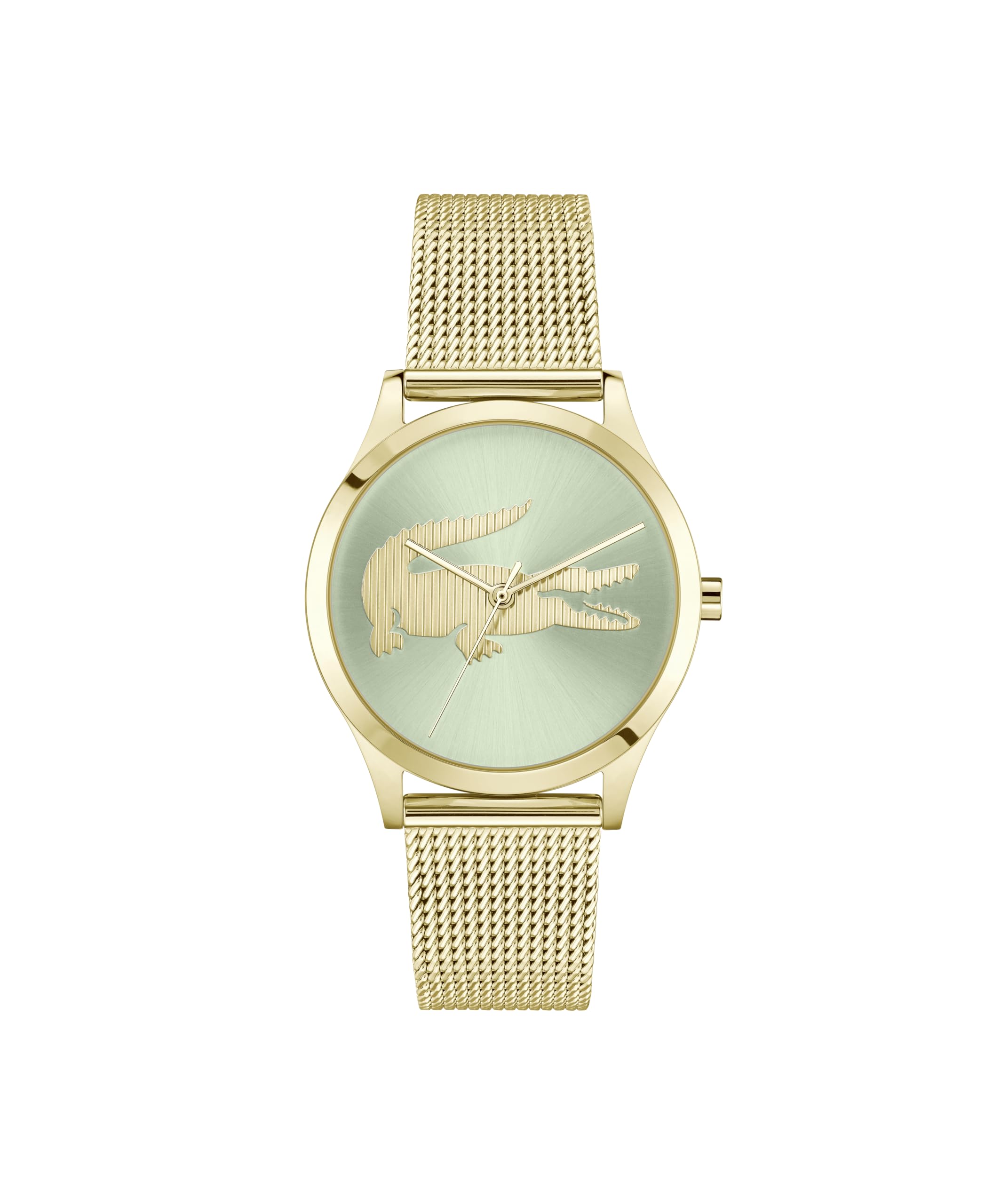 Lacoste Reloj con Movimiento de Cuarzo de Tres Manecillas para Mujer Colección CROCODELLE con Correa de Malla de Acero Inoxidable - 2001417, Green