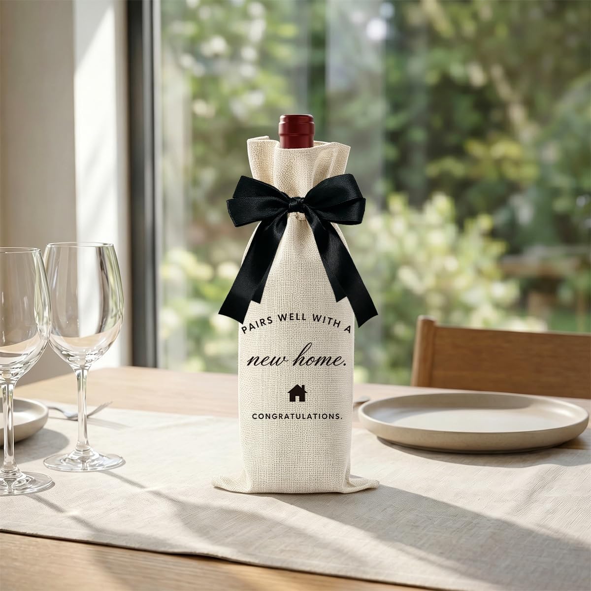 Housewarming Wine Gift Bag New Home Christmas Party Gifts for Women Men image 5