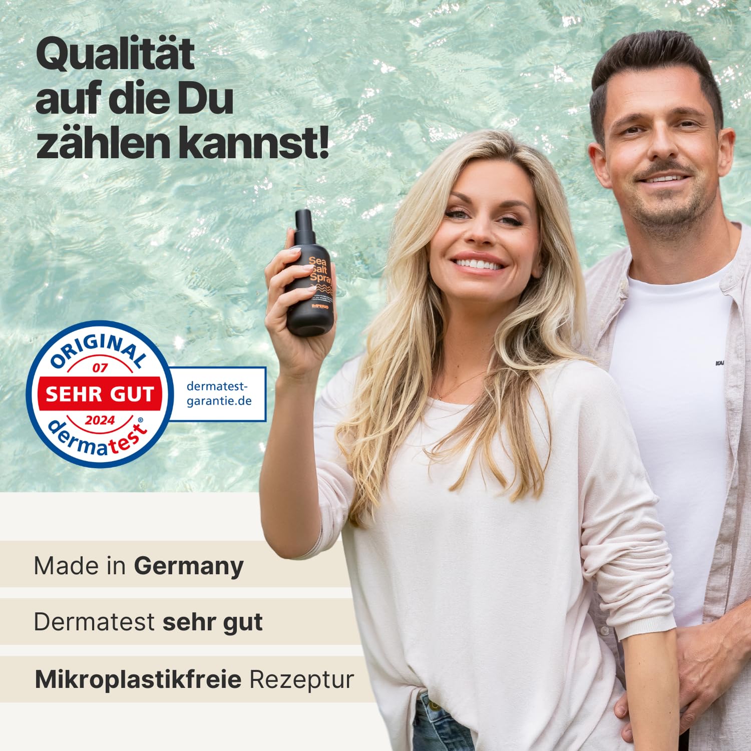 IMPERIO Sea Salt Spray - 250 ml Premium Salt Spray dla większej objętości i stabilnej tekstury - idealne fale na plaży, więcej objętości i uchwytu dzięki mocy oceanu - unisex - zapach