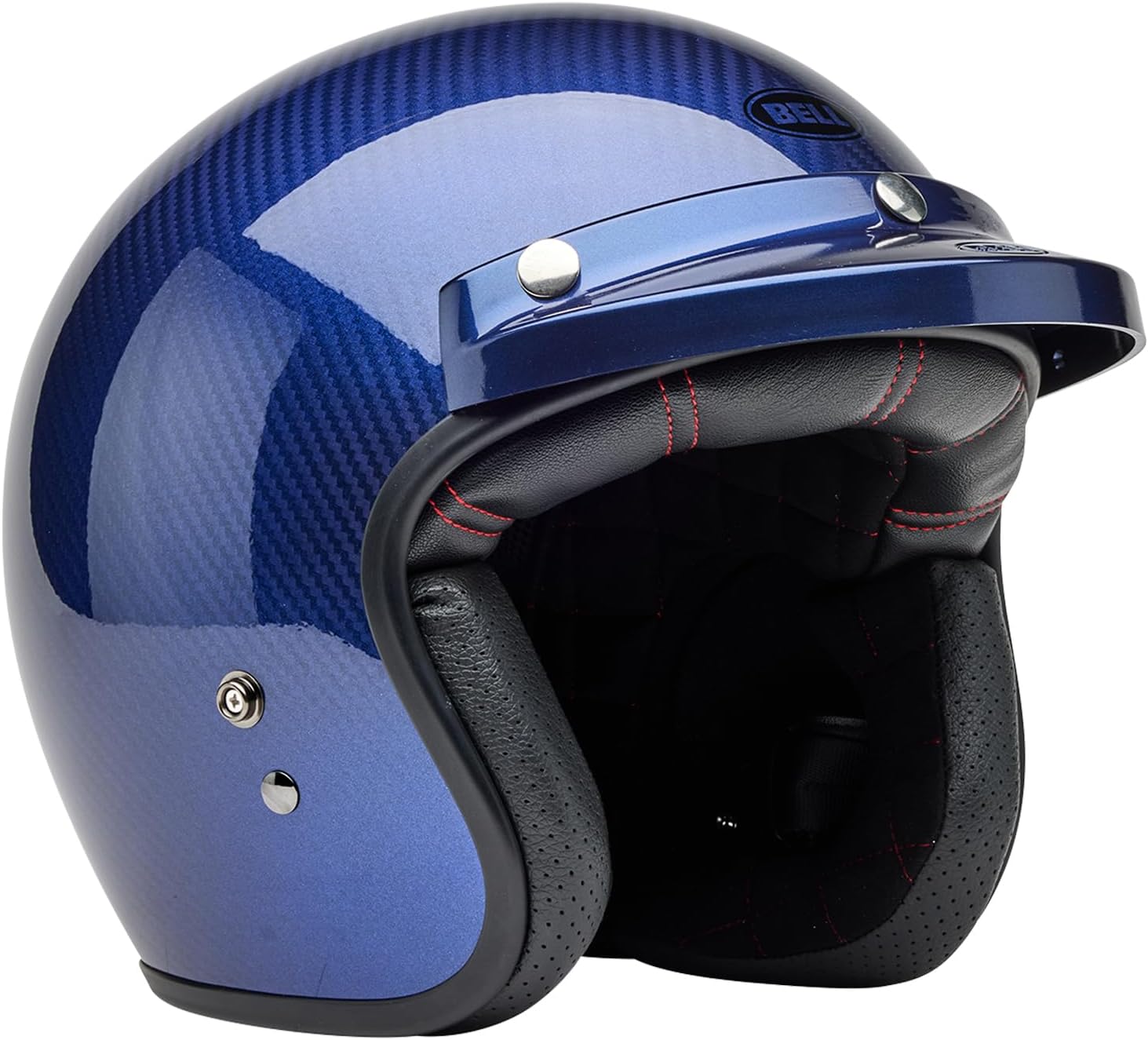 Bell Custom 500 Steve McQueen Lemans Unisex-Adult Cruiser Motorcycle Helmet - Metallic Blue/Large