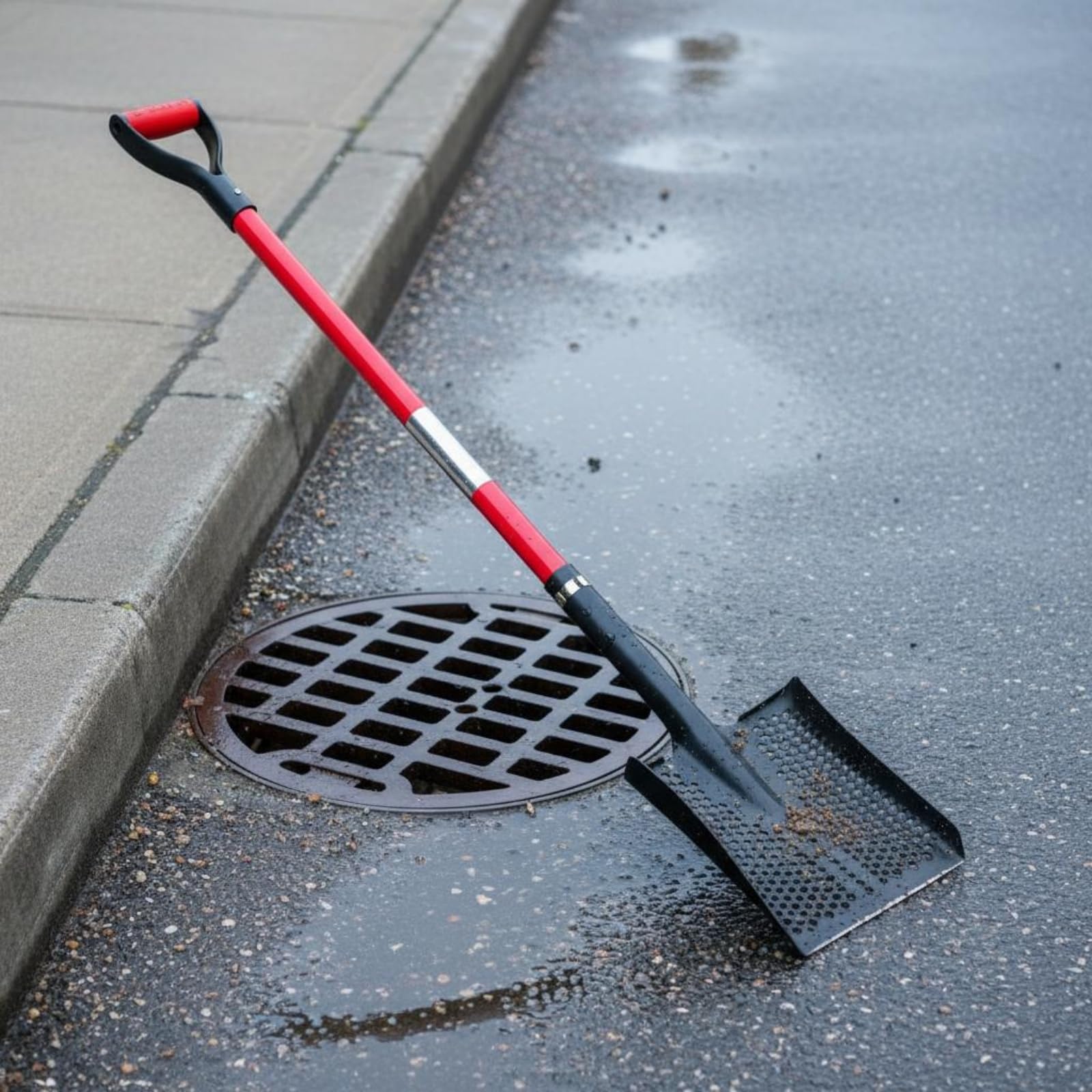 Baoblaze Pala Forata Drenaggio Badile Perforato Traforata con Struttura Smontabile E Manico Esteso per Materiali Misti Adatta per Manutenzione del
