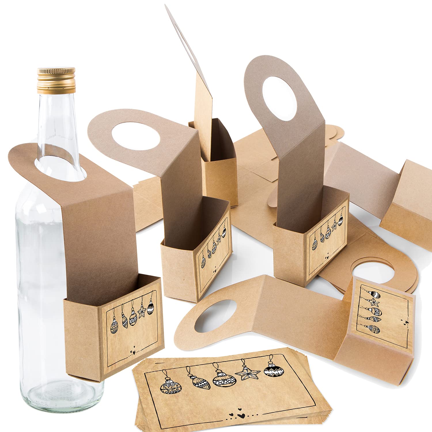 Lot De 50 Sacs En Papier Kraft 9x18x5,5cm - Marron - Pour Cadeaux, Bonbons, Mariage, Noël, Halloween