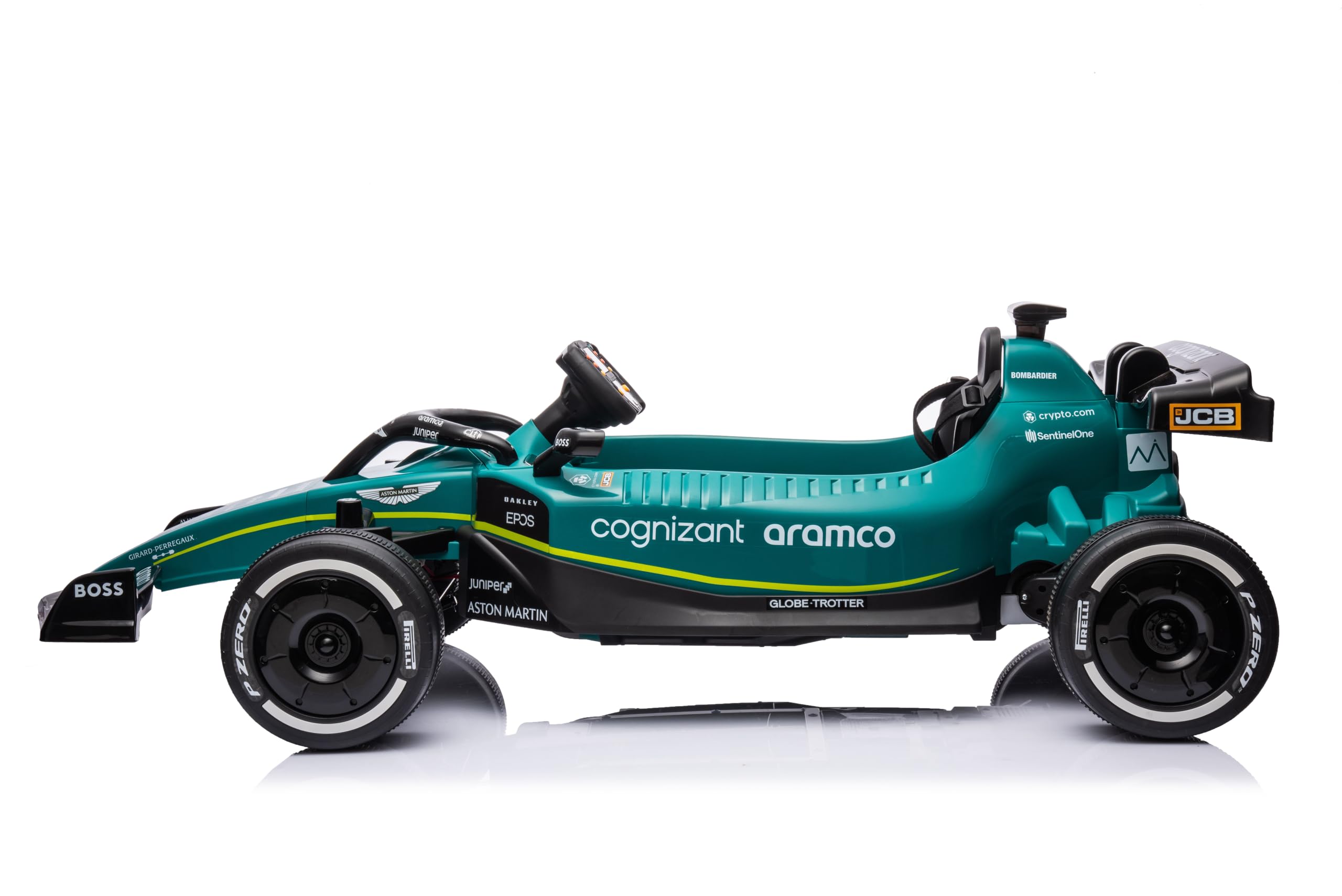 Oficjalnie licencjonowany Aston Martin AMR23 - elektryczny samochód dla dzieci (3-8 lat) - zielony