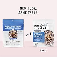 Vista 4 de purely elizabeth Avena con proteína de colágeno, nuez de arándano, sin gluten, 8 onzas (paquete de 6)