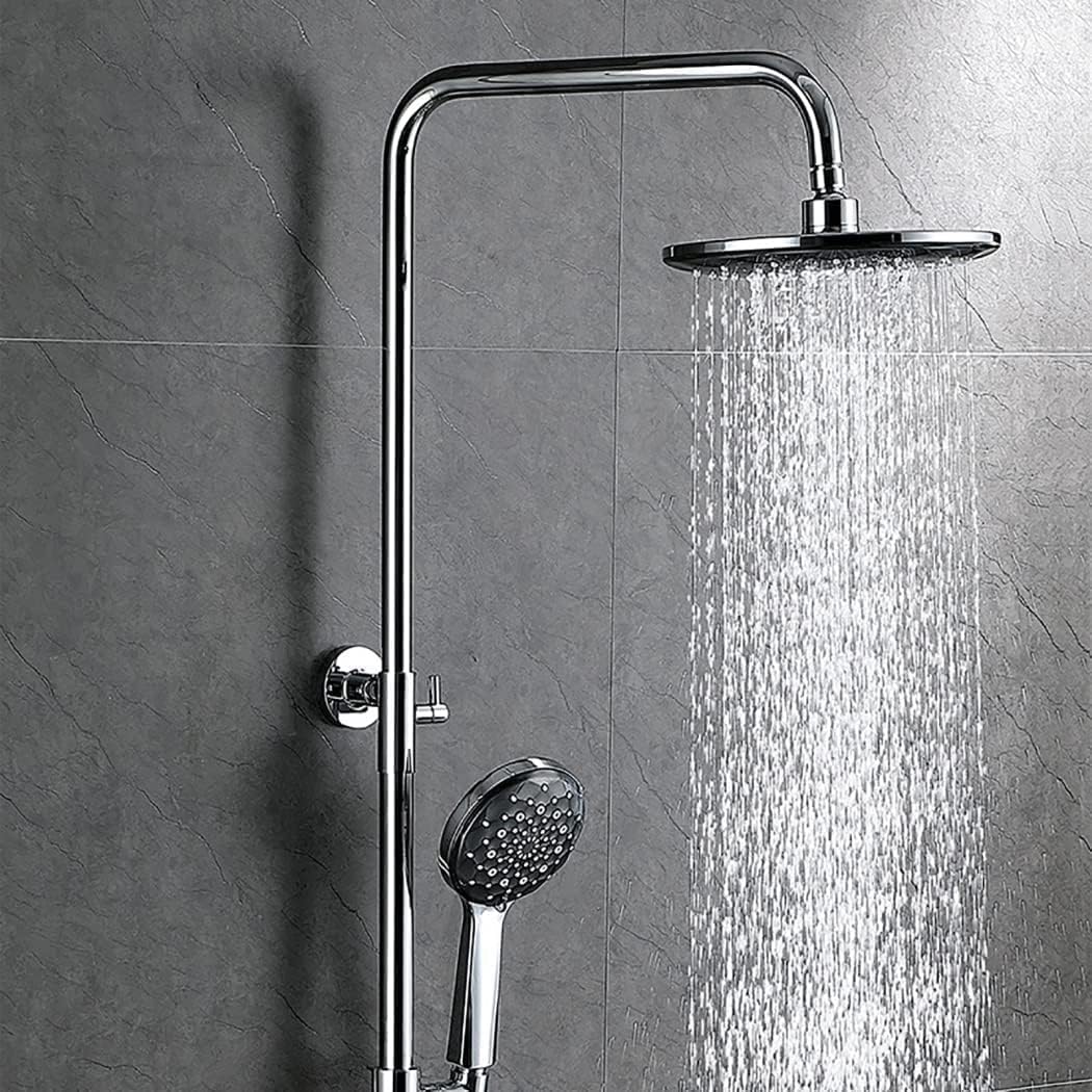 Shower System Thermostatic Shower Faucet Set Height Adjustable Rai