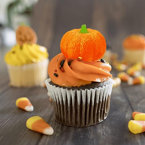Miniatura 2 de 6 moldes para fondant de hojas de arce y calabaza, velas de calabaza 3D y moldes de silicona con tema de Acción de Gracias para decoración de