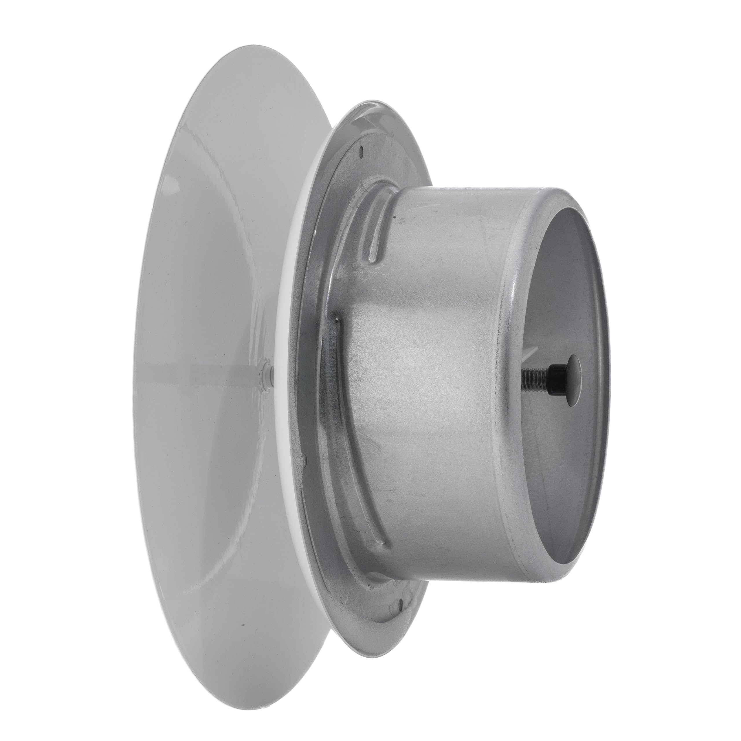 Steinberg14 Bouche VMC - 100mm Diffuseur Rond en Métal - Valve d'air Réglable au Plafond Mural - Clapet d'Alimentation et d'Extraction d'air - Grille d'aération - Blanc