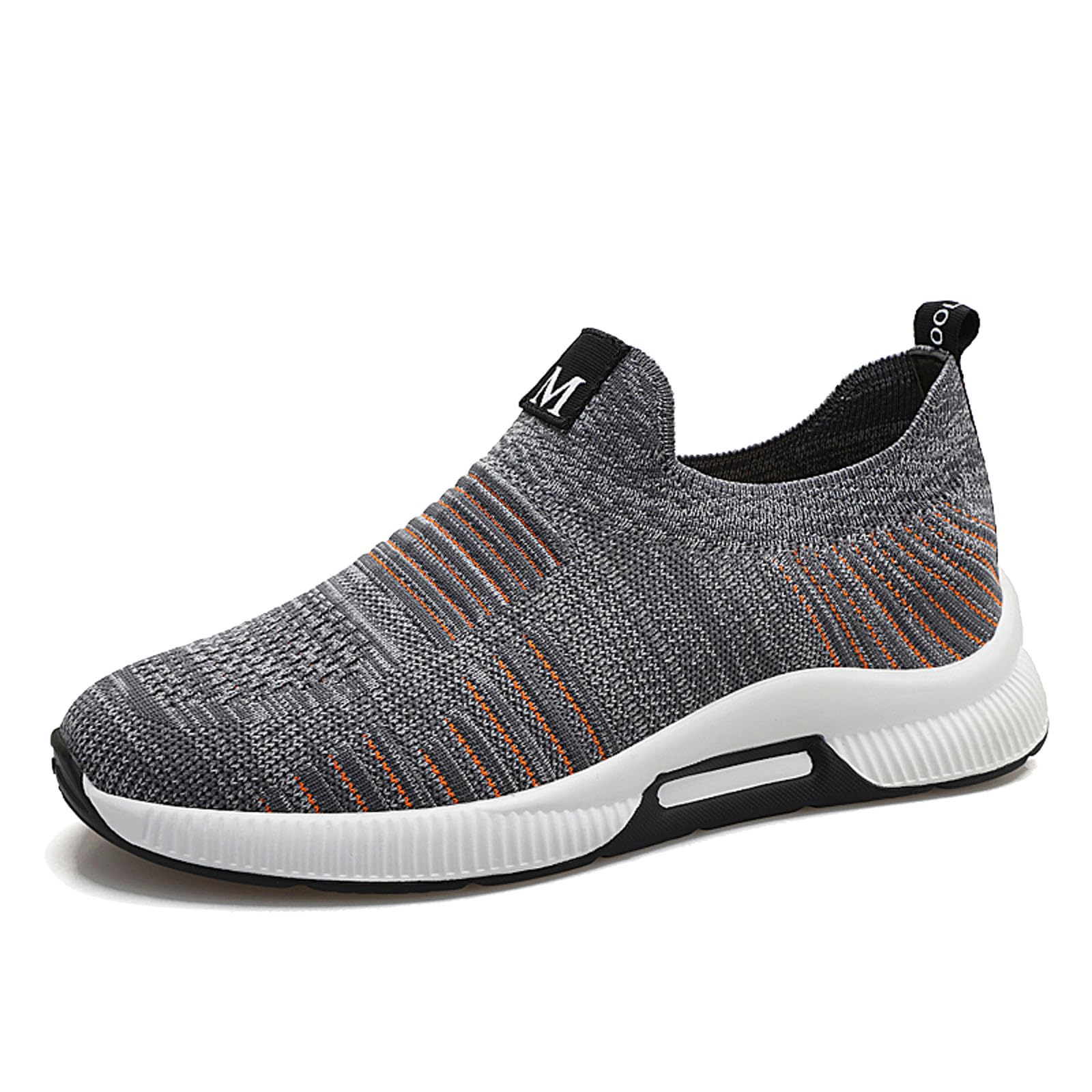Slip On Sneakers - Zapatillas deportivas para hombre, zapatillas de deporte, para el tiempo libre, transpirables, ligeras, para correr, cómodas, para caminar