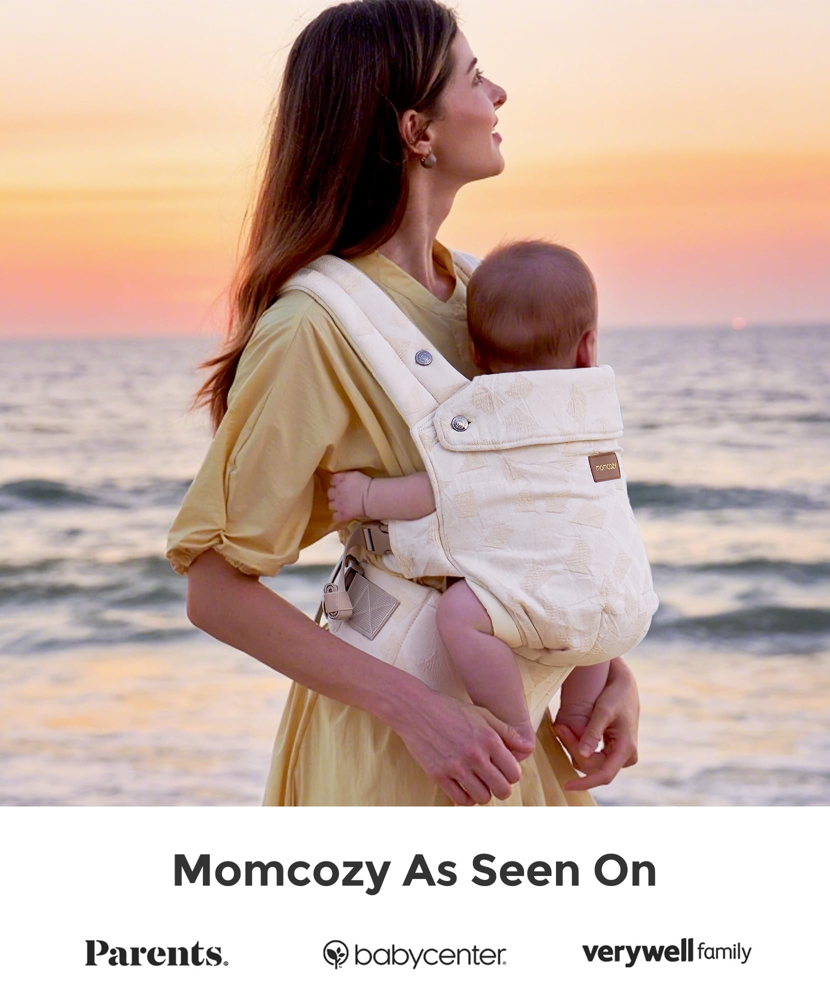 Momcozy Baby Carrier for 3-24 Months, Lightweight Ergonomic Cotton Carrier, Easy to Put On - Image 2