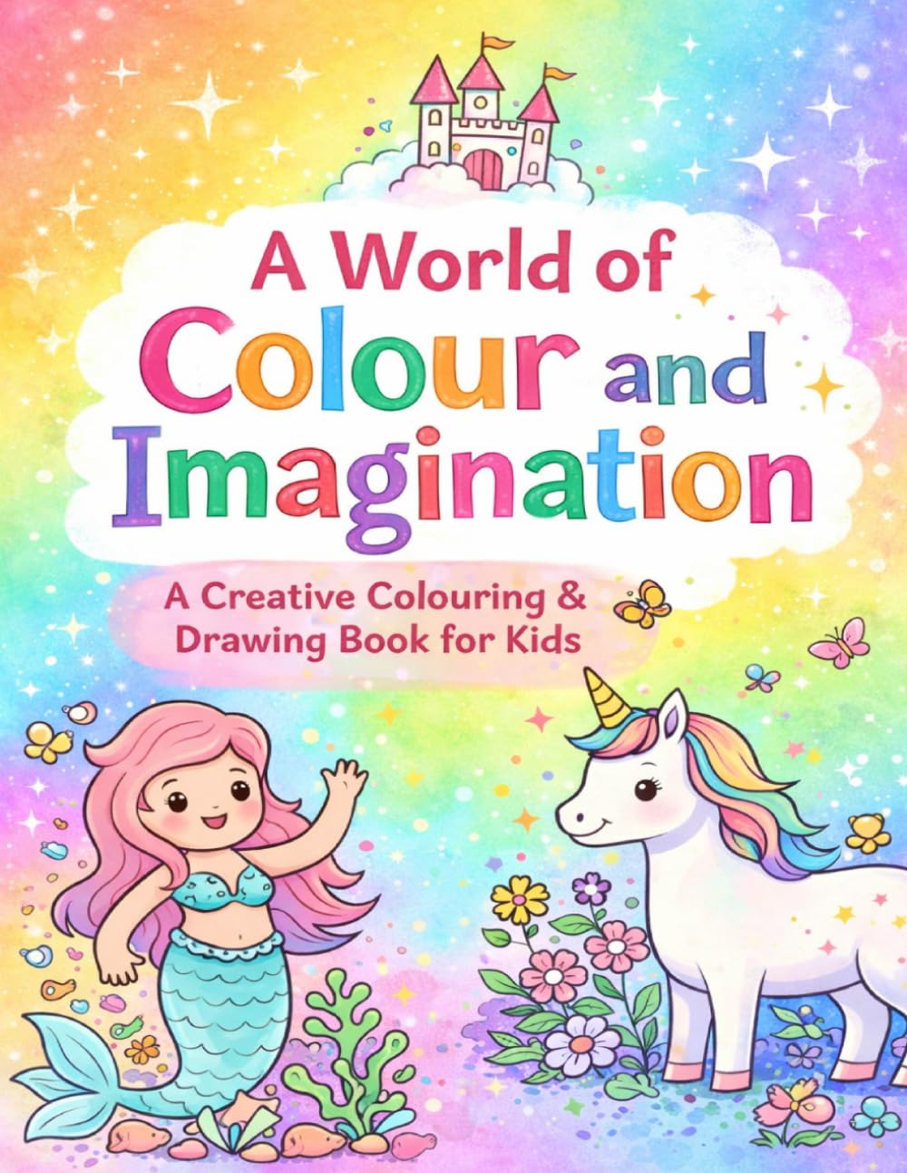 A World of Colour & Imagination: A Creative Colouring & Drawing Book for Kids