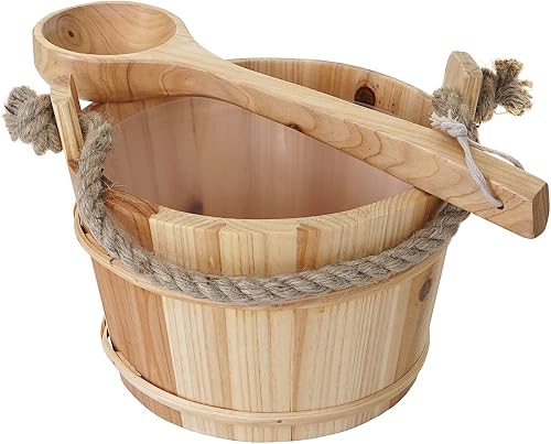 sauna avec louche HWC-B26, accessoires pour sauna Seau