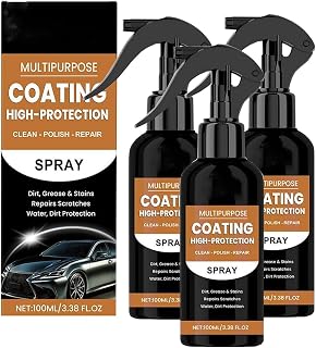 3 Pcs 3-in-1 High Protective Fast Car Paint Spray, Repair & Protective Paint Spray, Scratch Remover, Fast Wax Polishing, Long Lasting Gloss