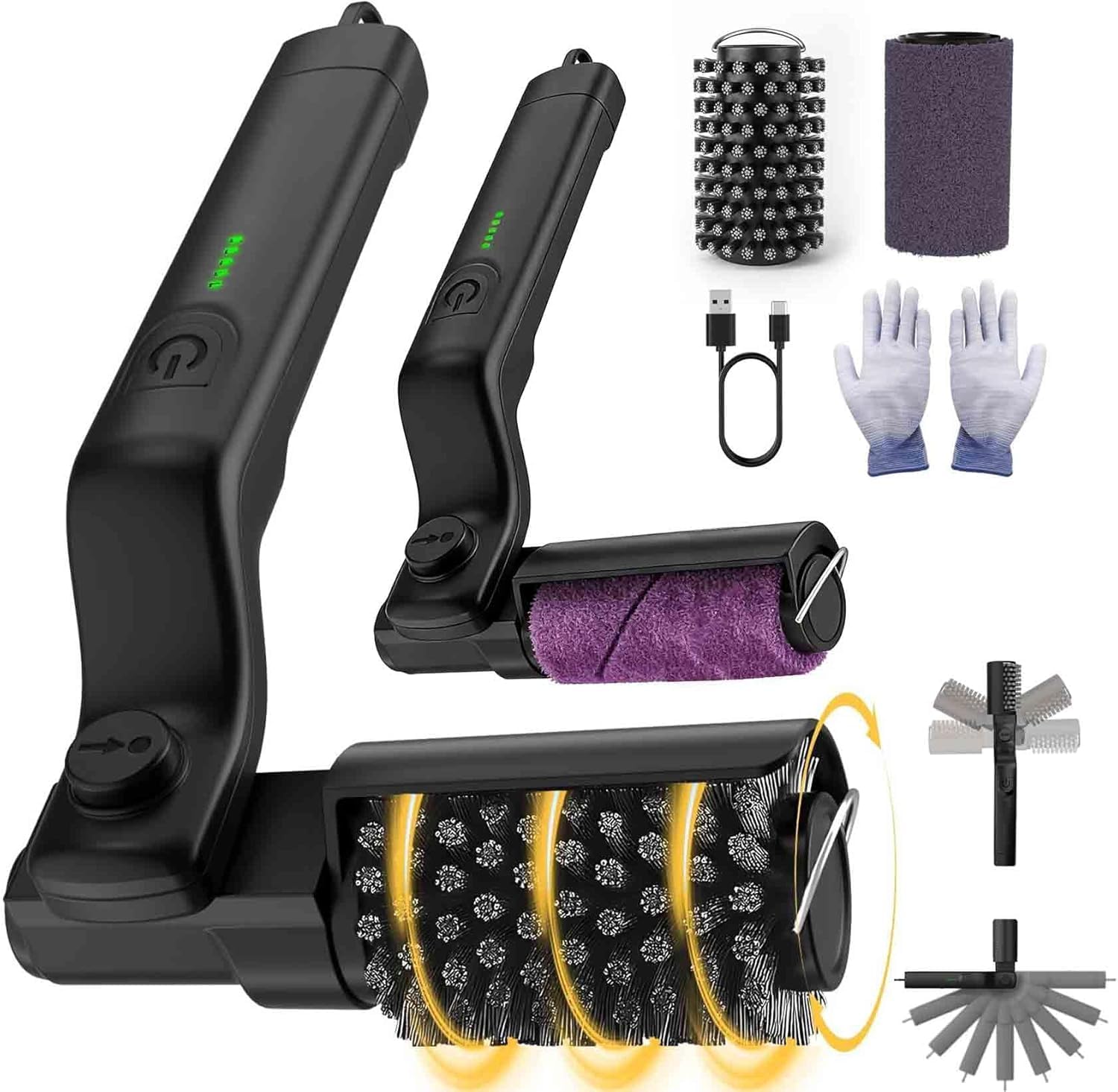 Vahrelo Grillmaster Pro,Electric Grill Brush, Cordless Electric BBQ Grill Cleaner with Powerful Motor, Rechargeable Grill Cleaning Brush for Burnt-On Grease & Grill Grates