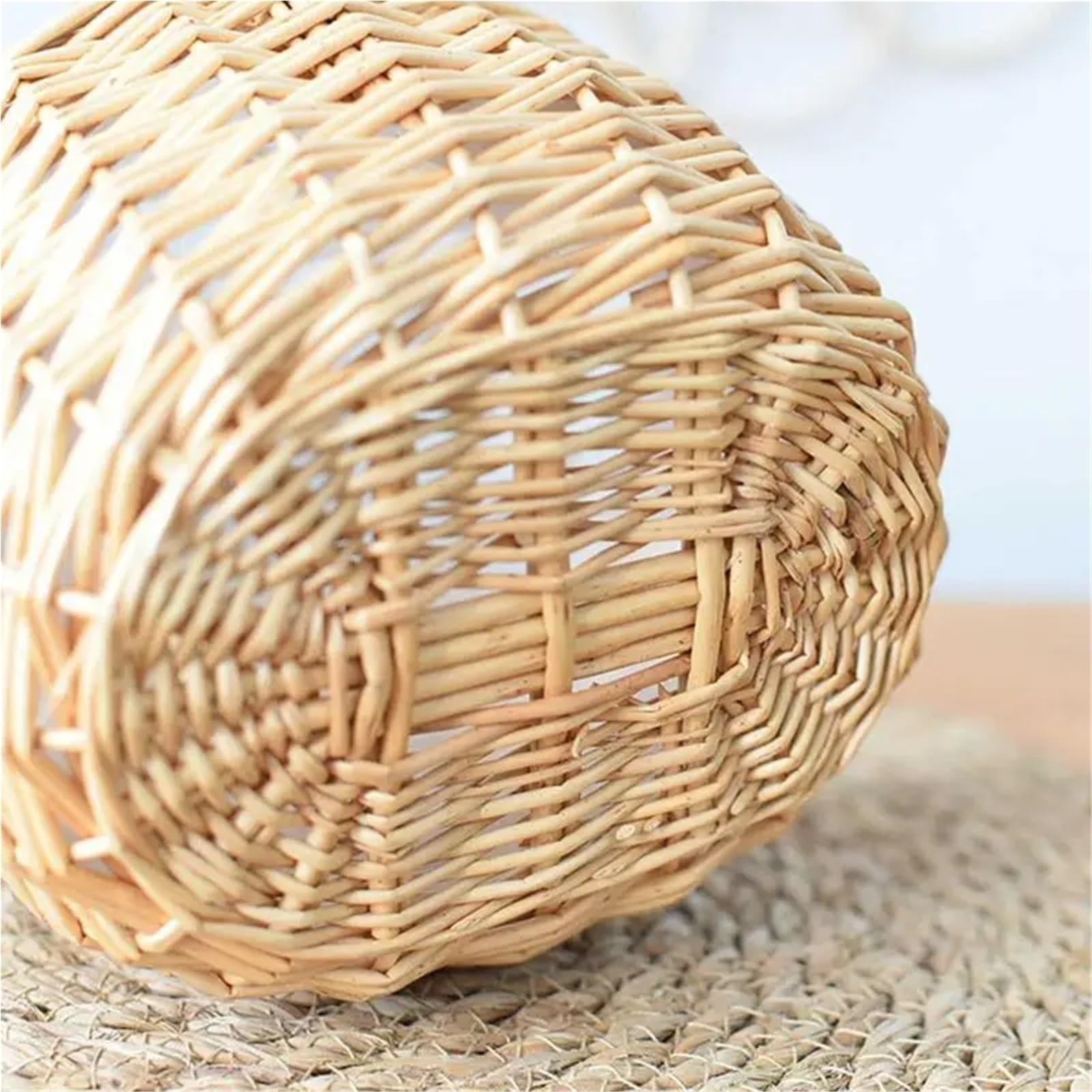 Hochzeit Blumenkorb Blumen-Arrangement-Korb, handgewebte Weiden-Rattan-Körbe mit Griff, Blumenkorb, Aufbewahrungskorb, Hochzeits-Blumenkörbe FüR Hochzeit