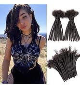 Dreadlock Extensions Human Hair Locs Extensions Human Hair 100% Human Hair Full Handmade Permanen...