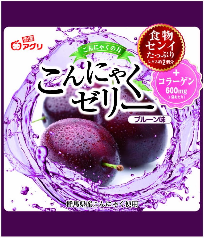Snow Country Agri konjac jelly prunes taste (18gX6 pieces) X6 bags