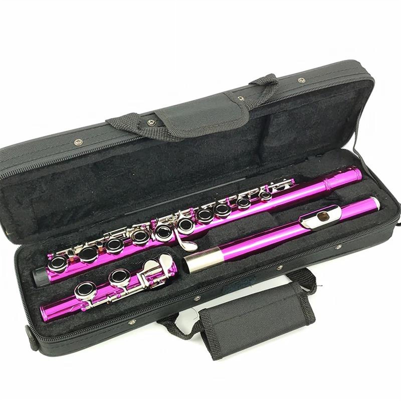 Flauto Traverso Flauto Rose C Keys 16 Fori Ravvicinati Materiale Cupronichel Flauto Nichelato Con Chiave E