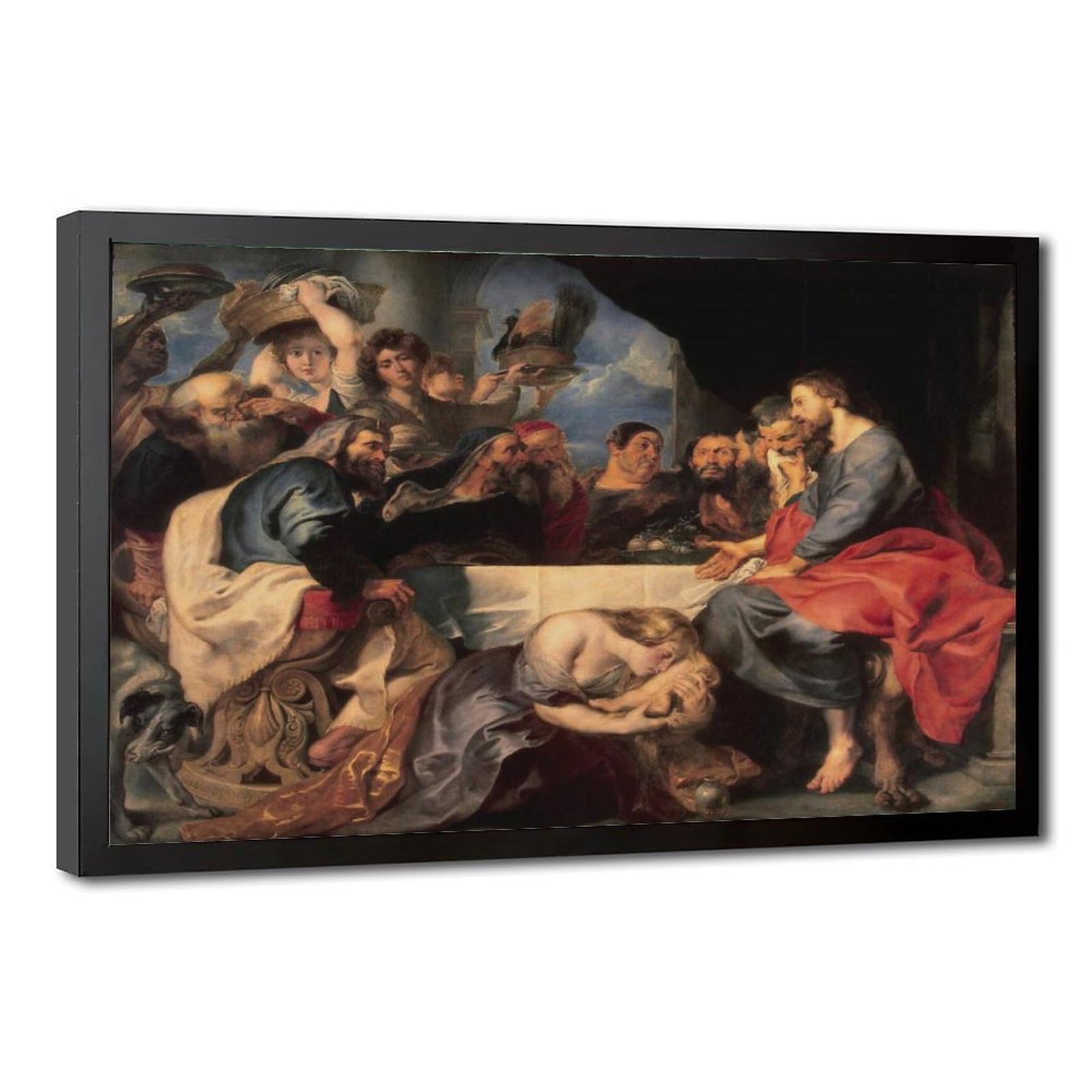 Christ à Simon Rubens impression toile de maître cadre inclus - 8