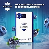 Vista 5 de KHOOR Cigarrillos a base de hierbas, 2 paquetes de azul baya, no adictivos, sin tabaco y sin nicotina, sustituto de cigarrillo tradicional, sabor a
