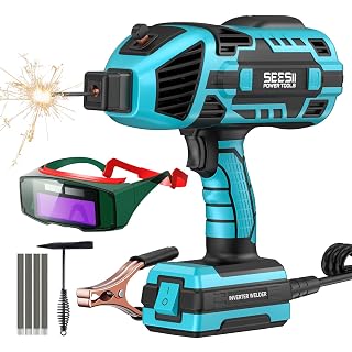 Seesii Portable Welder Handheld, 110V 120A Portable Welding Machine with Goggles & Chipping Hammer, Compatible with for 3/32"-1/8" Rods, Suitable for Home DIY Repair and Automotive Repair Welding - Amazon product rated Grade A