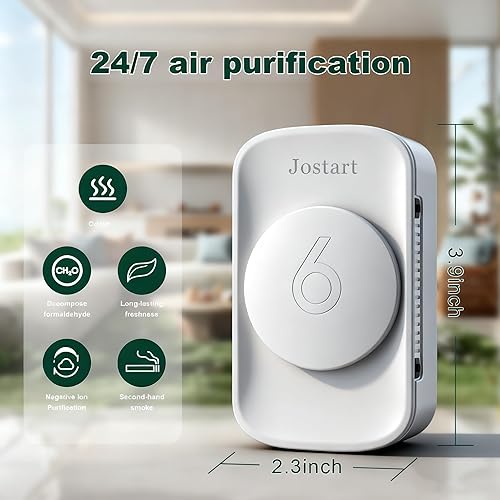 Miniatura 4 de Ionizadores de aire para el hogar (paquete de 3), filtro de aire de iones negativos, ambientadores de enchufe silencioso para dormitorio, oficina,