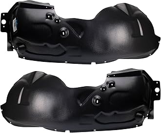 TRQ Front Inner Fender Liner Set Compatible with 2011-2016 Ford F-250 Super Duty F-350 Super Duty FO1248156 FO1249156