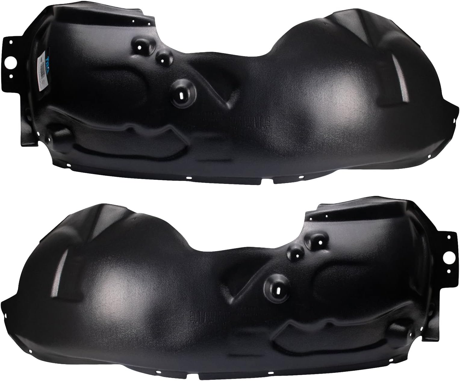 TRQ Front Inner Fender Liner Set Compatible with 2011-2016 Ford F-250 Super Duty F-350 Super Duty FO1248156 FO1249156