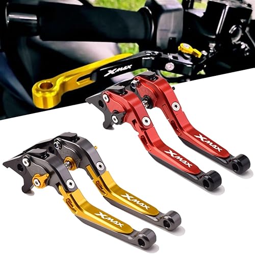 Miniatura 5 de Para Yamaha Xmax X-MAX 125 250 300 400 motocicleta ajustable plegable extensible scooter freno embrague palancas de freno (color 1)