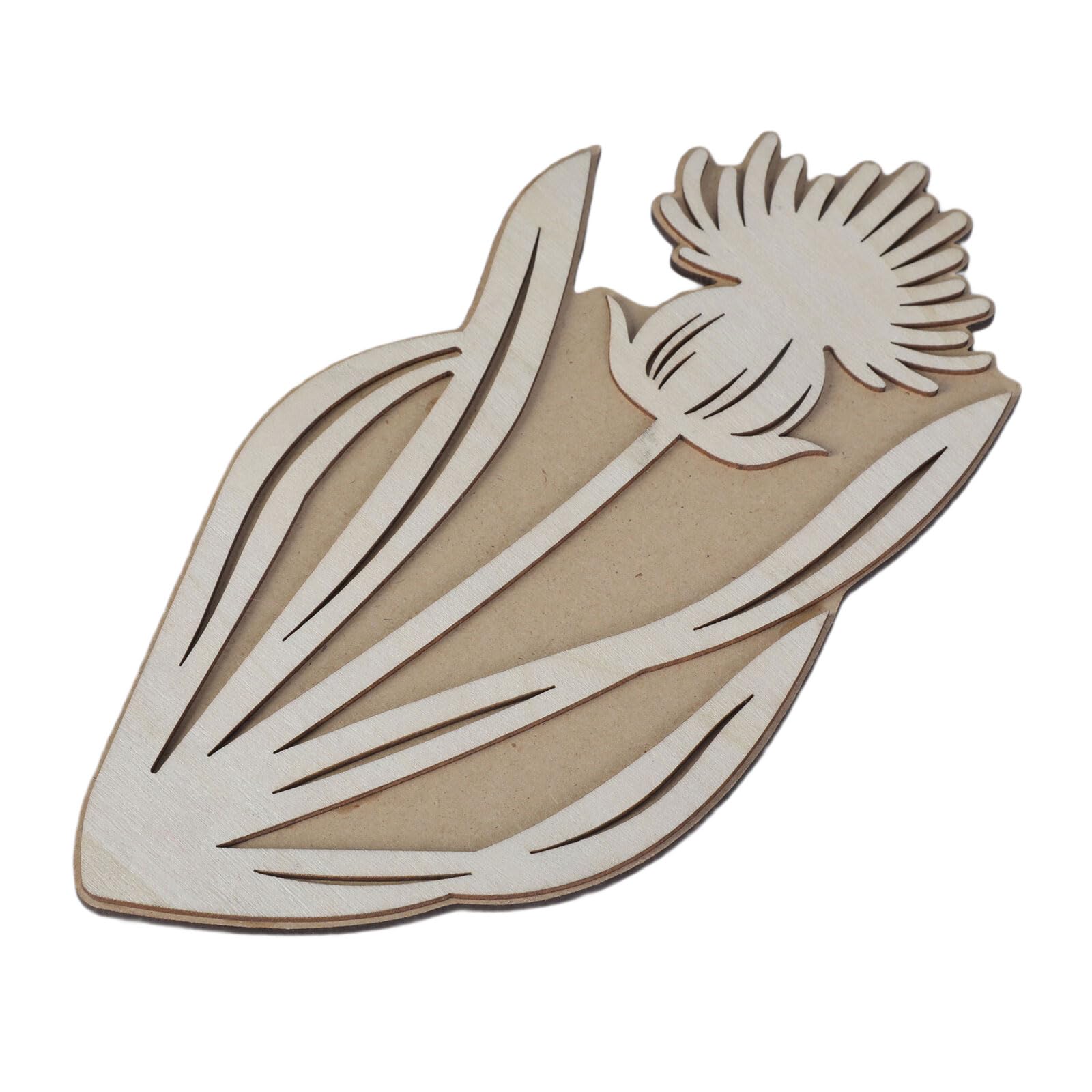 Stamp Plant Decorative Wood for Crafting Scrapbook Painting Teaching and Card Making Wood Plant Decorative