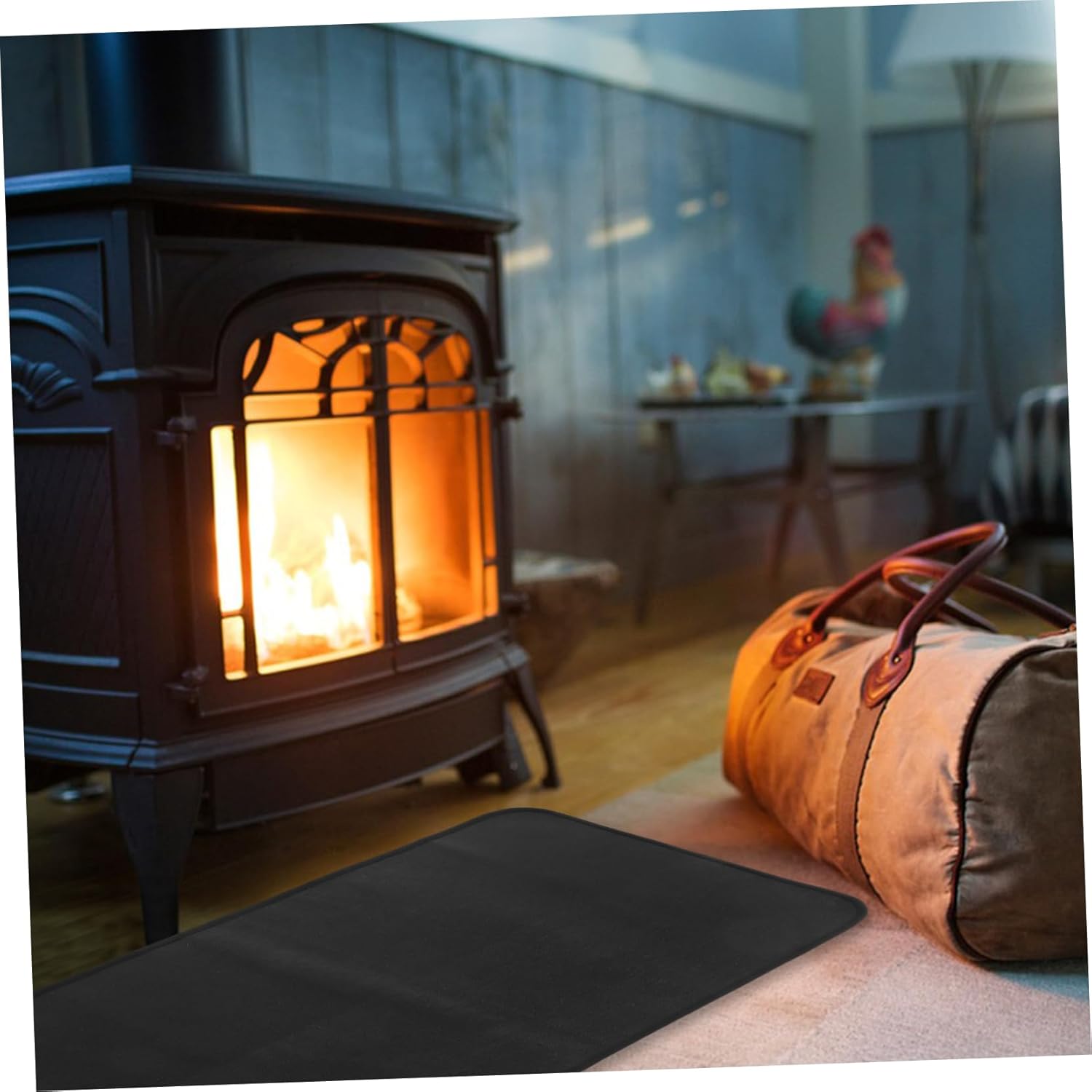 Under Grill Mat Double-Sided Fireproof BBQ Protector Pad for Outdoor Grills Heat Resistant Deck and Patio Floor Cover Lightweight and Portable for Fire Pits and Smokers