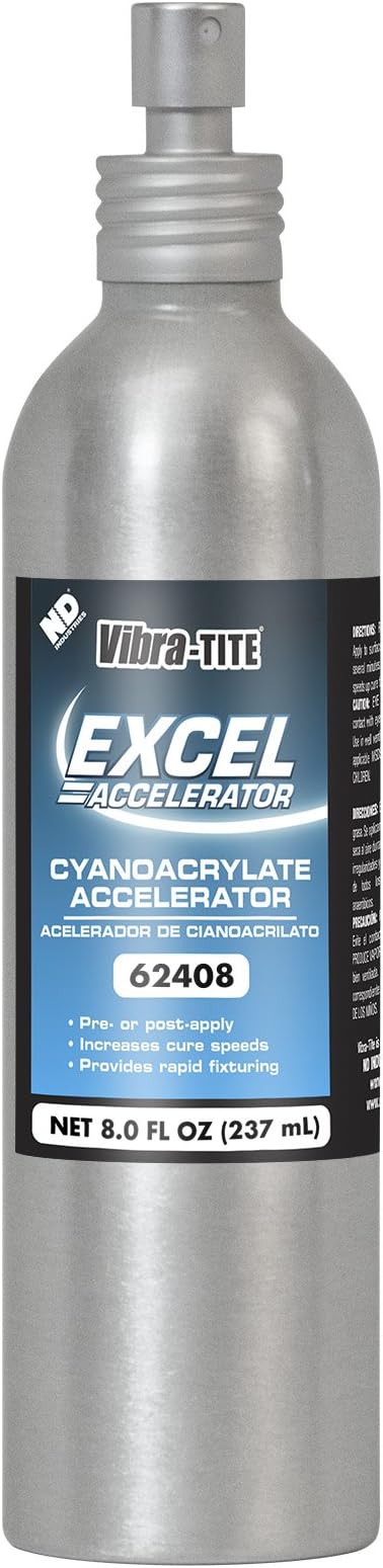 624 Clear/Amber Excel Impact Resistant Accelerator, 8 oz Bottle