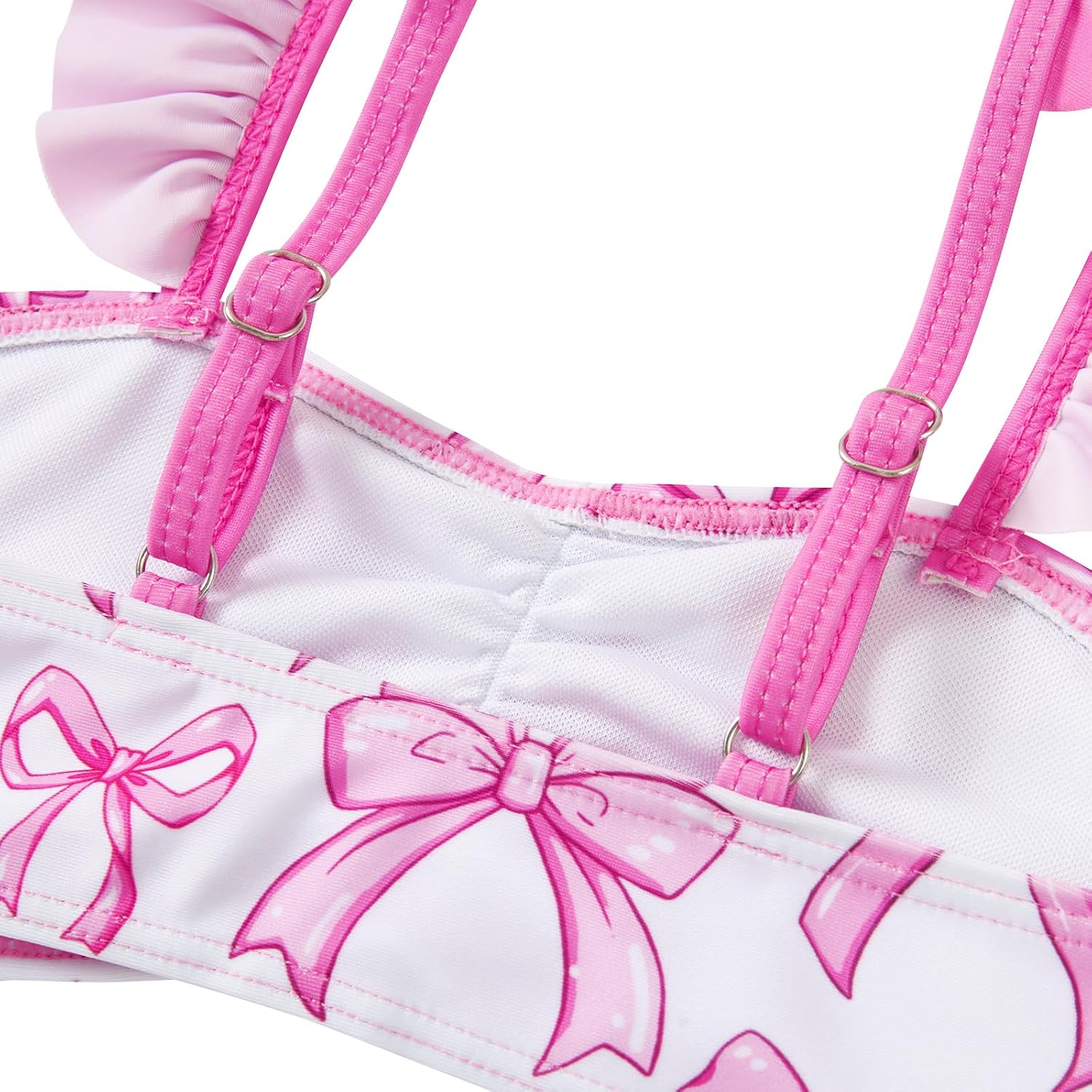 Vogseek Girls Swimsuit 3-8T Quick Dry Bathing Suit 3 Piece Bikini Sets with Cover Up Skirt Swimwear with Adjustable Strap