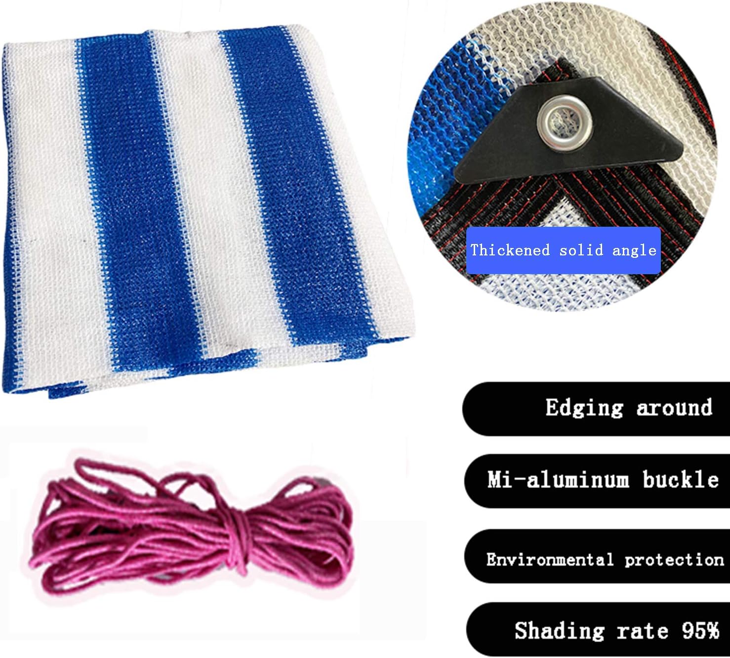 Shade net,Shade Cloth,Shade mesh,Sun Shade sail,Sun Net Sun Mesh Shade Sunblock Shade Cloth UV Resistant Net for Garden Flower Plant for Greenhouse,4 * 4m(13.12 * 13.12ft)