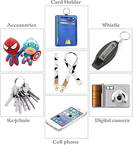 Miniatura 5 de Cordones de muñeca y cuello para tarjetas de identificación, llavero de pulsera EcoVision para llaves de automóvil para mujeres y hombres