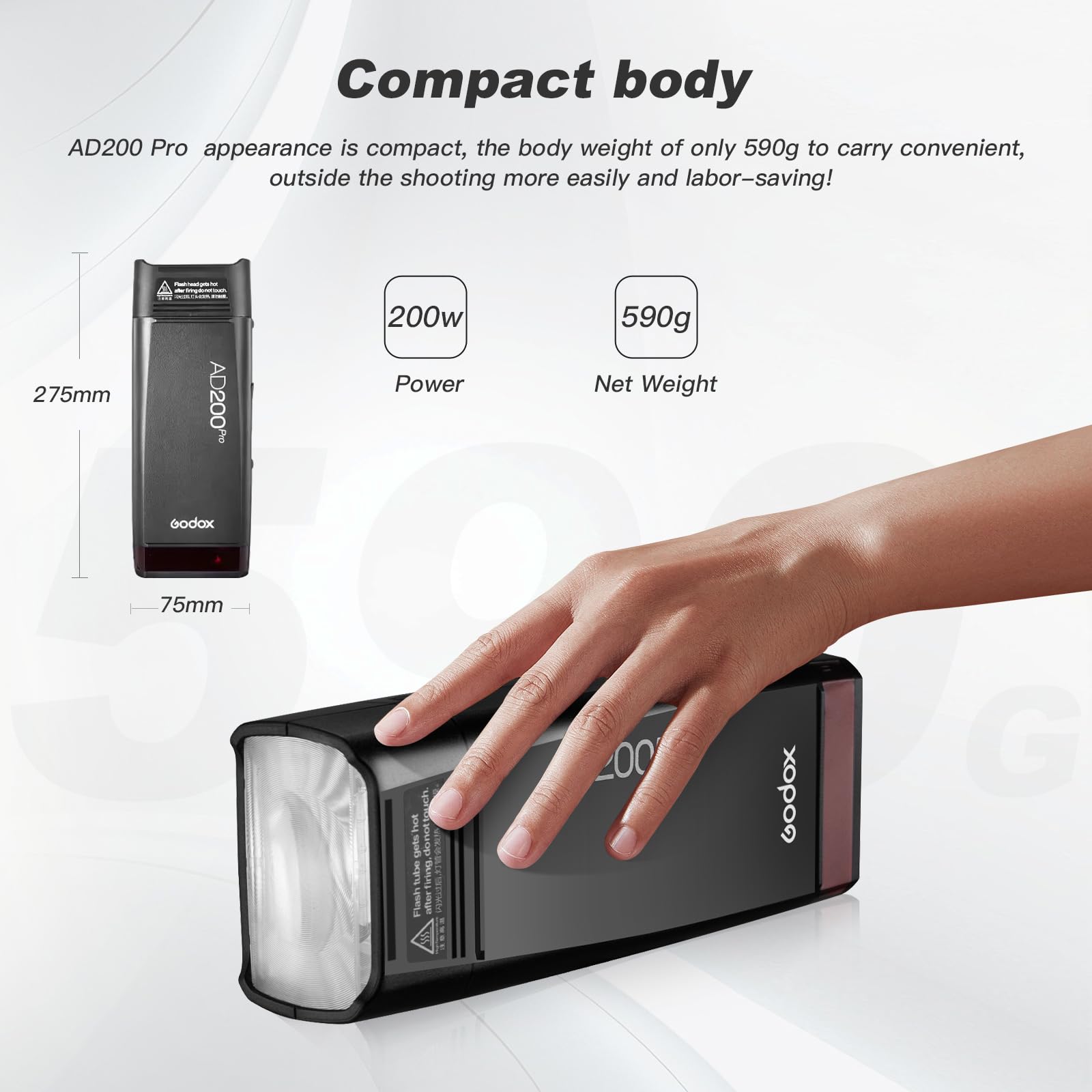 Amazon | GODOX AD200Pro フラッシュストロボ ポケットサイズ TTL