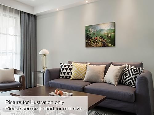 Miniatura 3 de Niwo ART - Paisaje con la caída de Ícaro, la serie de pinturas más famosas del mundo, lienzo de pared para decoración del hogar, envoltura de