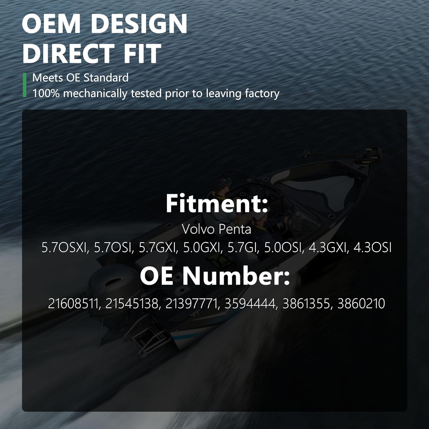 Fuel Pump Assembly for Volvo Penta 4.3L 5.0L 5.7L Compatible with 5.7OSXI, 5.7OSI, 5.7GXI, 5.0GXI, 5.7GI, 5.0OSI, 4.3GXI, 4.3OSI 21608511 21545138 23306461 24333571 - Image 3
