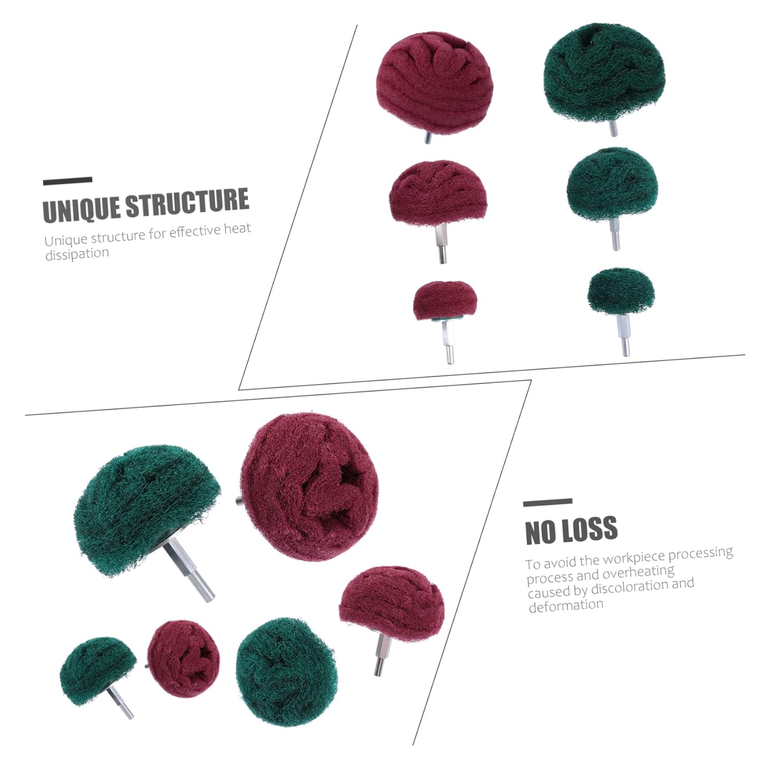 Cabilock 12pcs Sanding Polishing Wheels for Abrasive Buffing Pads and Practical Design for Efficient Polishing