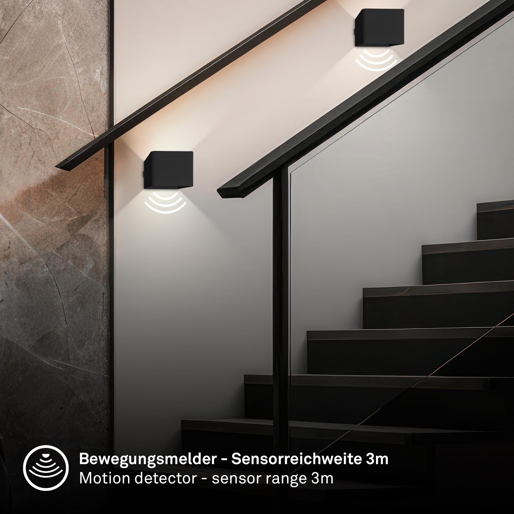 BRILONER Sticklights Led-wandlamp zonder