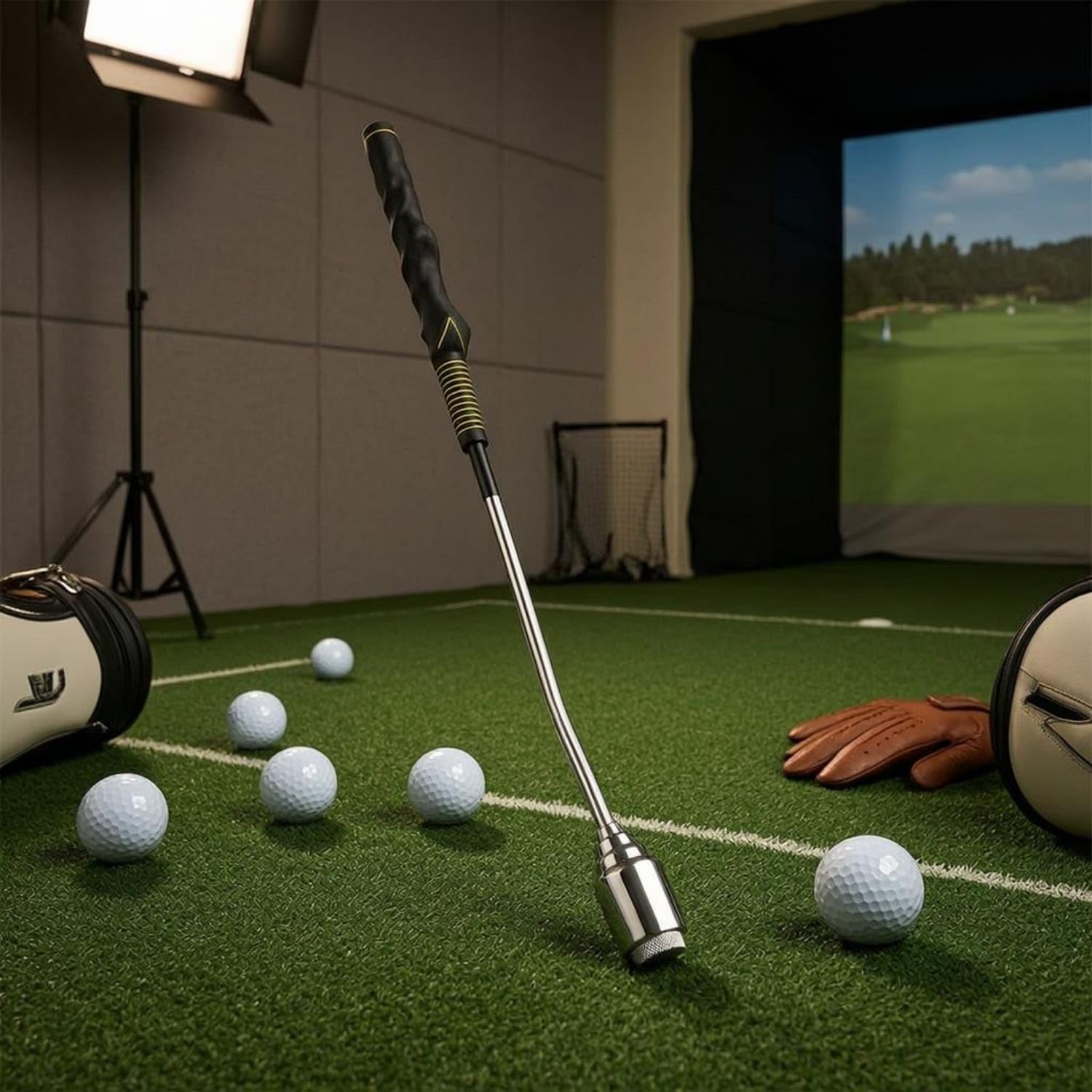 MYADDICTION 8-Degree Bend Swing Mechanics Coach Weighted End Golf