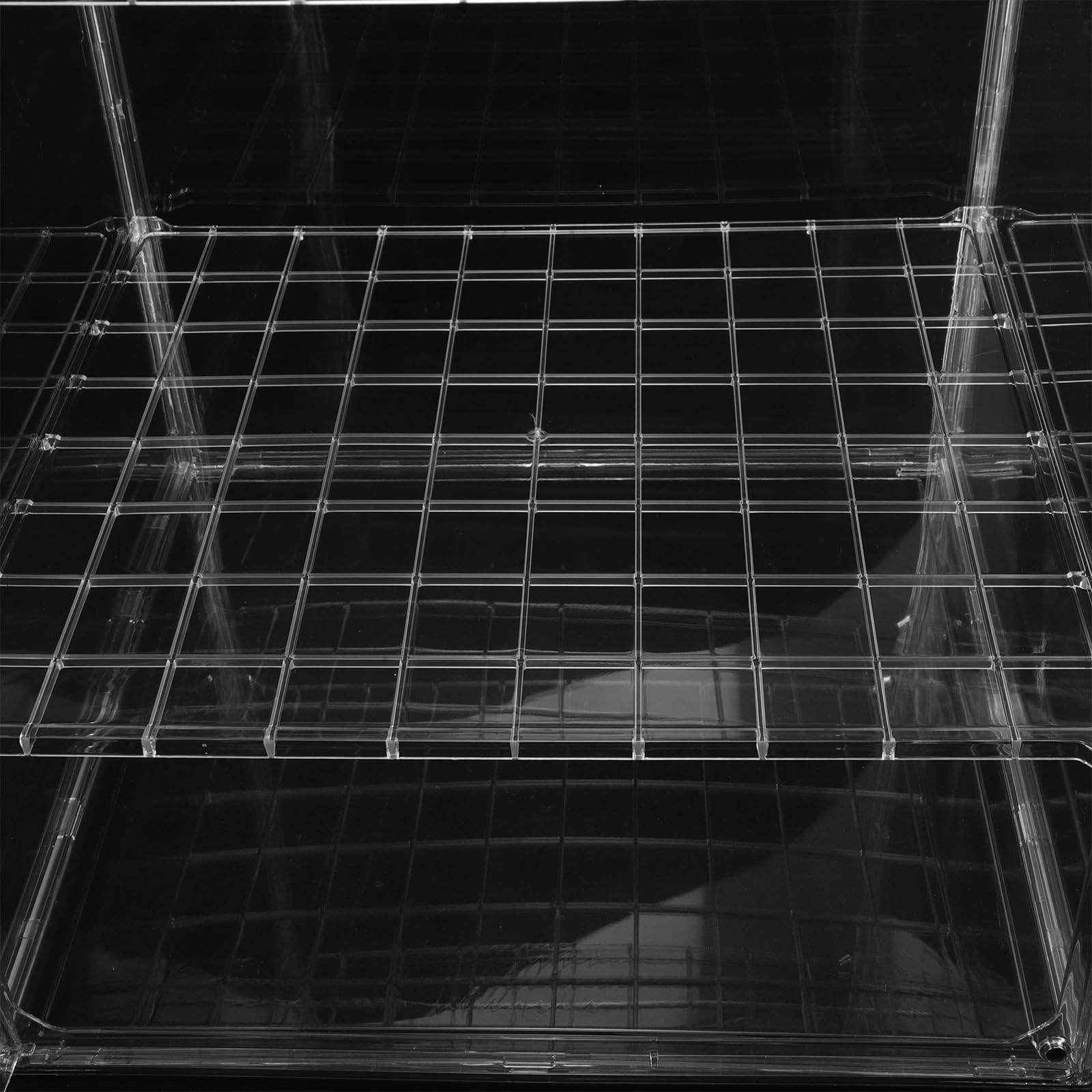 VILLCASE Vitrina Transparente de Acrílico de 3 Niveles para Panadería y Postres, Organizador Ajustable para Exhibición y Almacenamiento en Mostrador de Cocina